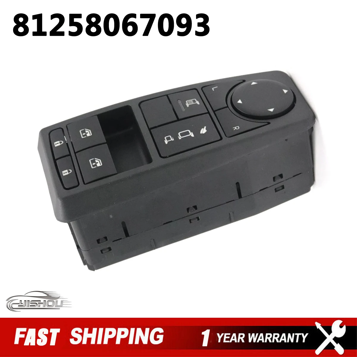 

81258067093 Driver Side Car Power Window Master Lifter Control Switch 81258067063 for MAN Truck Man TGS TGX TGL TGM LHD