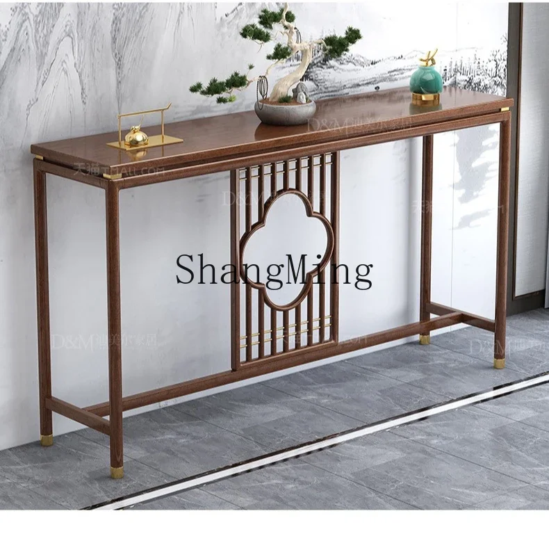 

SMnew Chinese solid wood offering table, foyer, entrance table, living room furniture,end view god table, tribute table