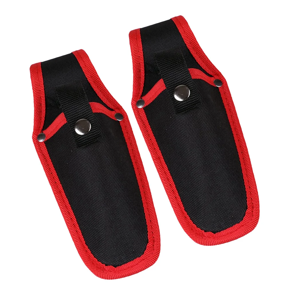 2 個のキャンバス園芸ツールポーチ庭の剪定ばさみはさみケース軽量ポータブル保護カバー剪定ばさみ用