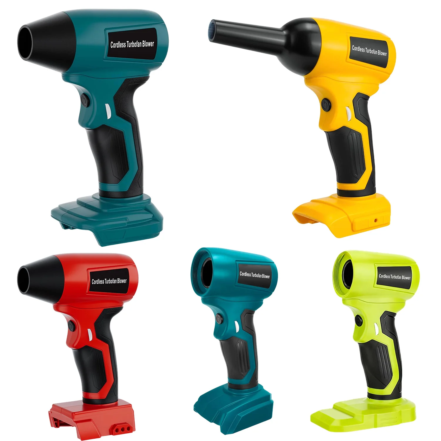 Jet Blower Brushless Violent Fan For Makita/Bosch/Dewalt/Milwaukee/Ryobi 18-20 V Battery Adjustable wind speed Handheld Dust Fan