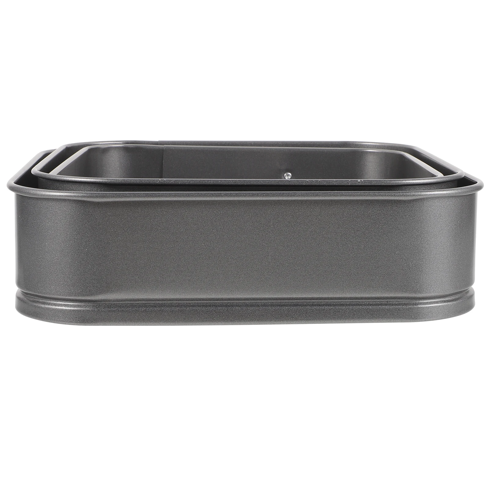 

3pc Square Non-Stick Cake Molds Carbon Steel Honeycomb Live Bottom Baking Tray Fast Easy Clean For Wedding Birthday Home Party