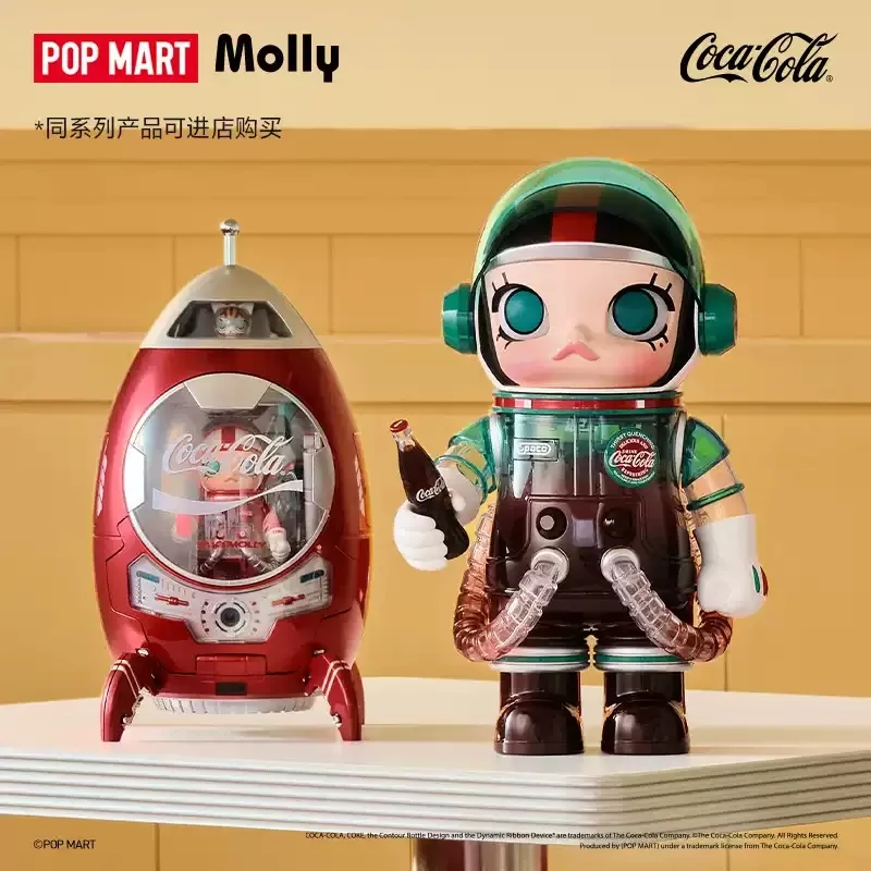 POPMART MEGA SPACE MOLLY 400% ICONIC COCA COLA Series Genuine Blind Box Toys Mystery Box Doll Guess Bag Cute Anime Action Figure