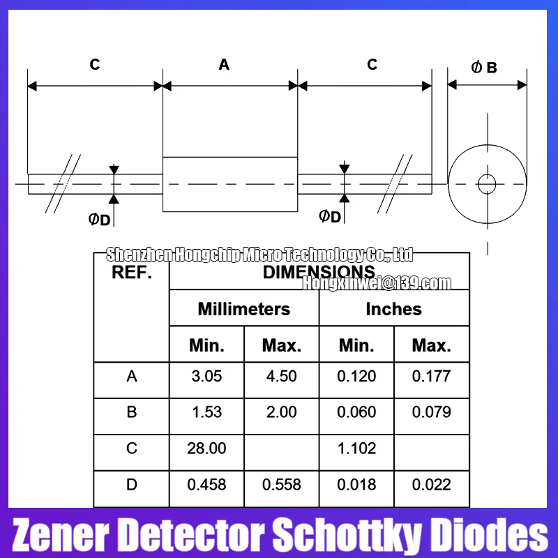 (10 pz) diodo BAT41/42/43/45/46/47/48 DIP-2 SMD-2 1 n34a tubo regolatore di tensione rilevatore di germanio diodo Schottky