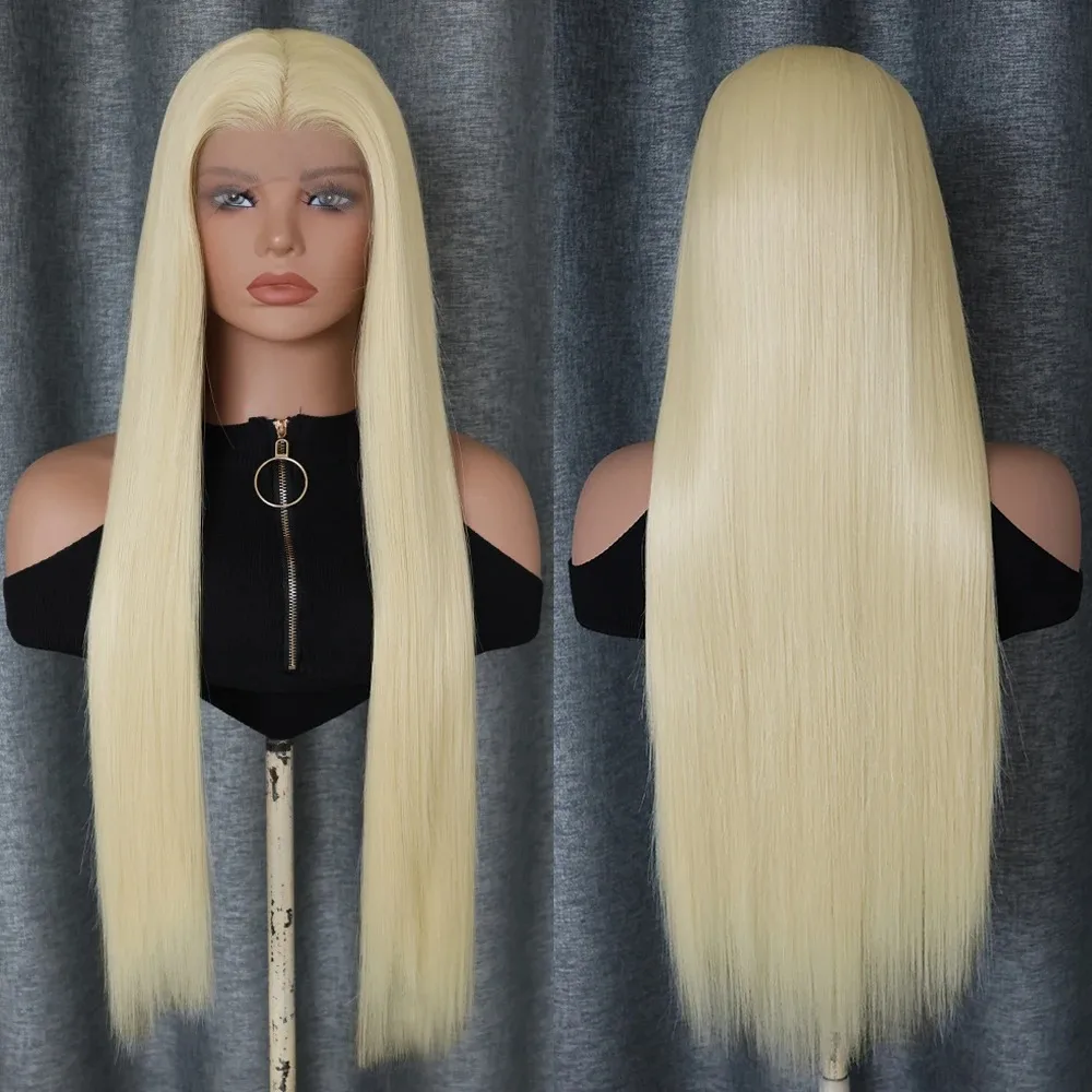 30 40 Inch Lace Front Straight 613 Blonde Honey 13x4 Human Hair 13x6 Lace Frontal Wig Brazilian 200 density For Black Women