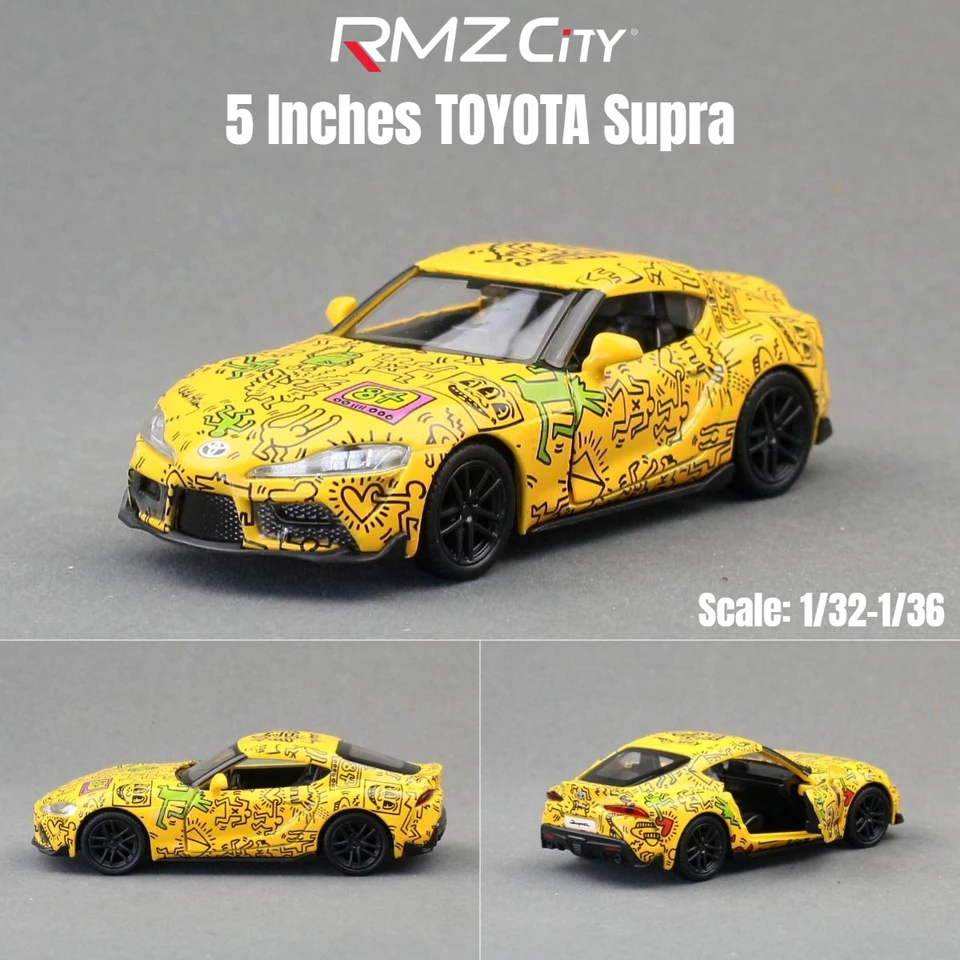 RMZ CiTY X Keith Haring 1/36 Toy Car Model Volkswagen Toyota