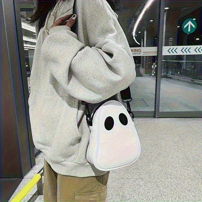 Adorable Halloween Pumpkin Wallet, Skull Crossbody Bag with Shoulder Strap Trick or Treat Design Halloween Crossbody Bag