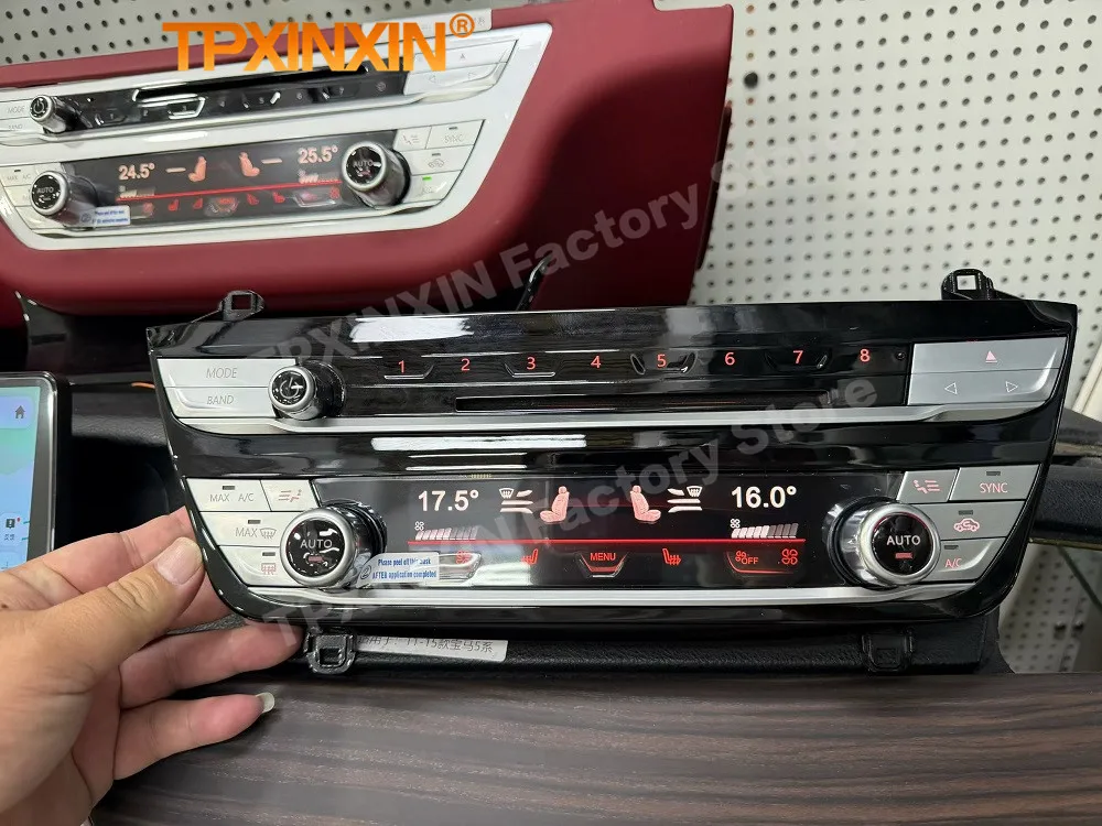 AC Panel Air Conditioner For BMW 3 Series F30 F31 F34 F80 2013~2019 F-G Atmosphere Lamp A/C Panel AC LCD Touch Screen Head unit