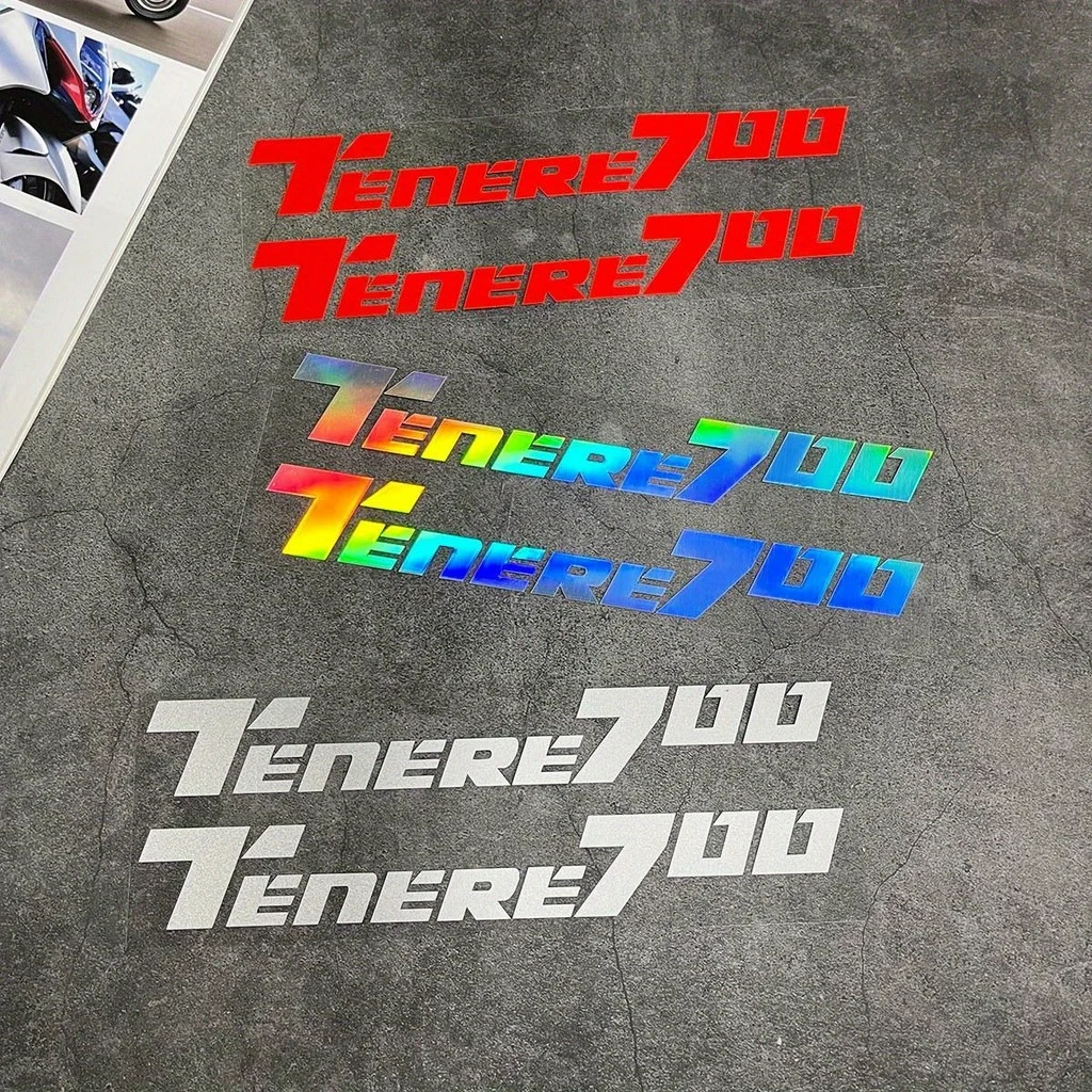 

suitable for Yamaha Tenere 700, red and blue design with "TENERE 700" text Reflective waterproof motorcycle fuel tank sticker