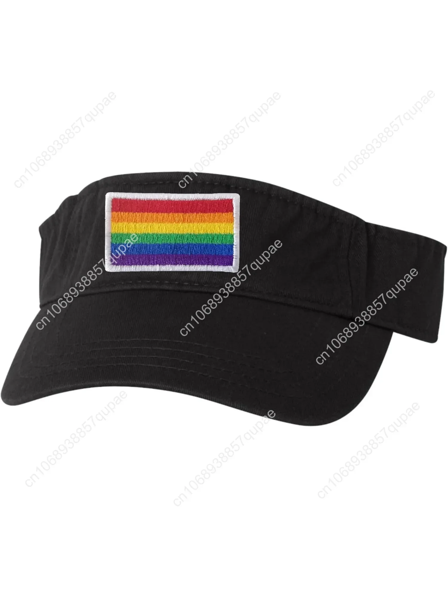 

Go All Out Adult Rainbow Gay & Lesbian Pride Flag Embroidered Visor Dad Hat