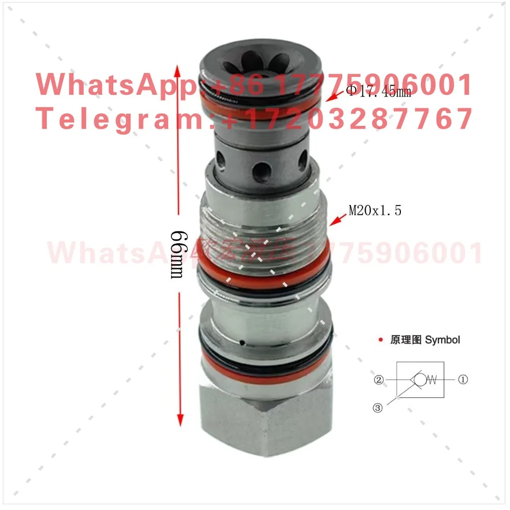 Hydraulic control check valve CKEB-XCN cylinder CKGB one-way hydraulic lock CKCB hydraulic pressure retaining valve