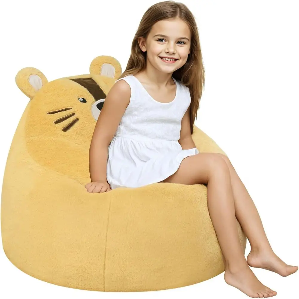 Bean Bag Chairs for Kids, Toddler BeanBag Sofa with Filler Bean Couch Stuffed for Boys and Girls, Lazy Floor Chair for Playroom,