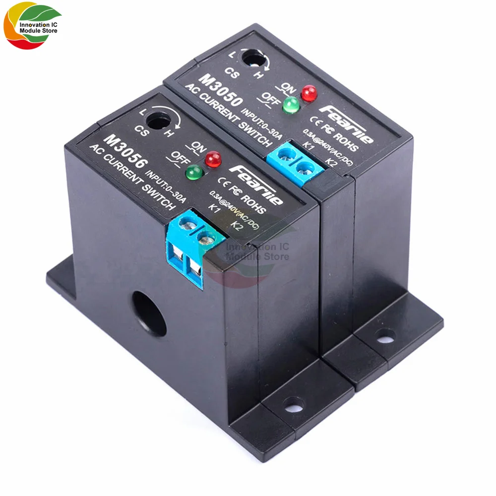 M3050 M3056 0.2A-30A 240V AC/DC AC Current Detection Alarm Module Transformer Controlled Current Sensing Switch Sensor Module