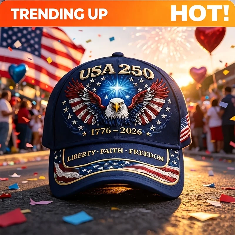 Customization [Independence Day Celebrations] USA 250th Anniversary Commemorative Baseball Cap 1776-2026 Patriotic