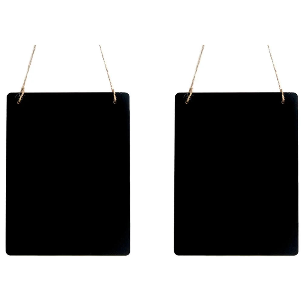 

2Pcs Mini Blackboard Small Chalkboard Decorative Wood Signs Double Sides Pastel Lightweight Wall Hanging Boards