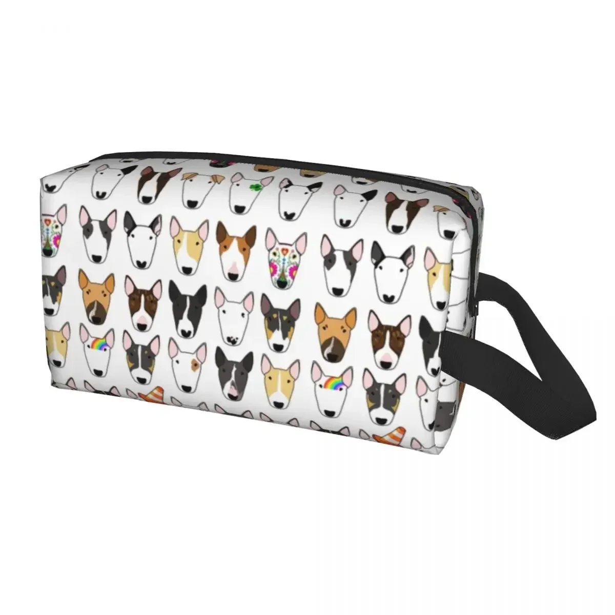 Multi Bull Repeat Cosmetic Bag Women Fashion Big Capacity Dog Lover  Terrier Makeup Case Beauty Storage Toiletry Bags