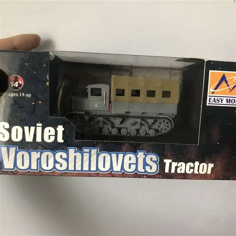 1/72 Finished Soviet Voroshilovets Tractor Tank Model Toy