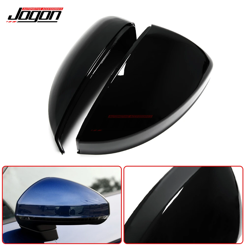 

Replace Gloss Black Side Wing Rearview Mirror Cover Caps Trim For Audi TT MK3 8S TTS TTRS 2015-2020 R8 2016-2020 Car Accessories