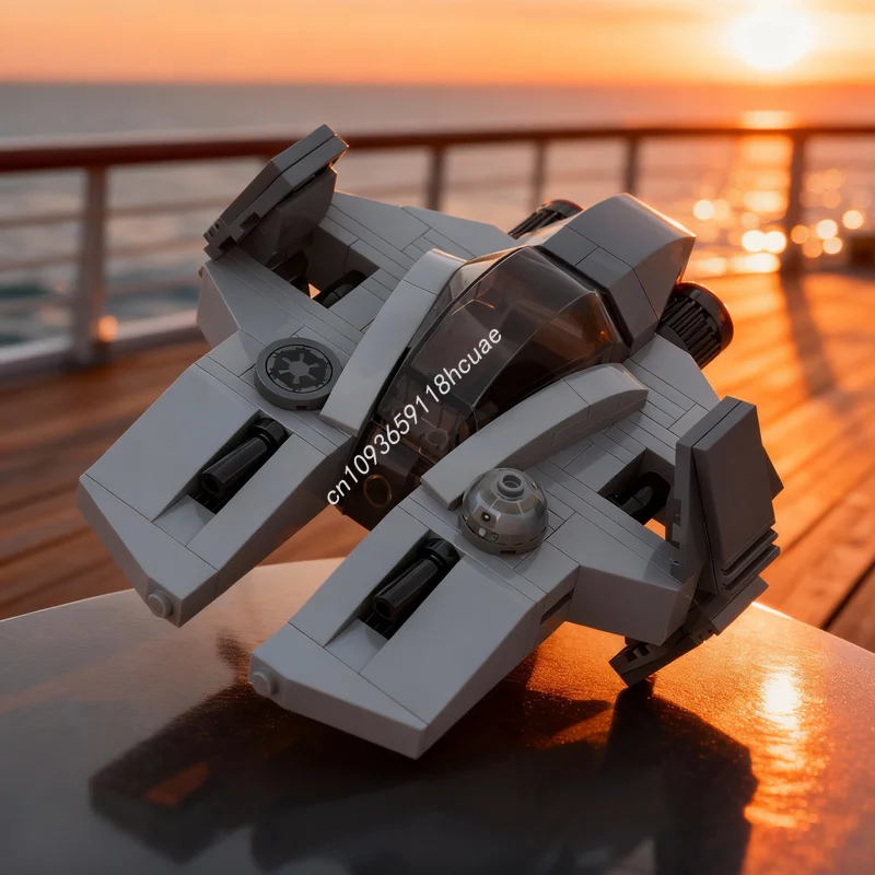 

174pcs MOC Eta 5 Inquisitor Interceptor Star Battle Model Building Blocks Construction Toy Christmas Gifts Idea Creative