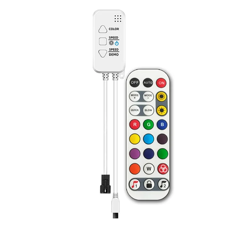 Controlador endereçável A25R-TUYA com controle remoto de 24 teclas para RGBIC Smartlife RGBIC LED Strip Controller Efeito de perseguição
