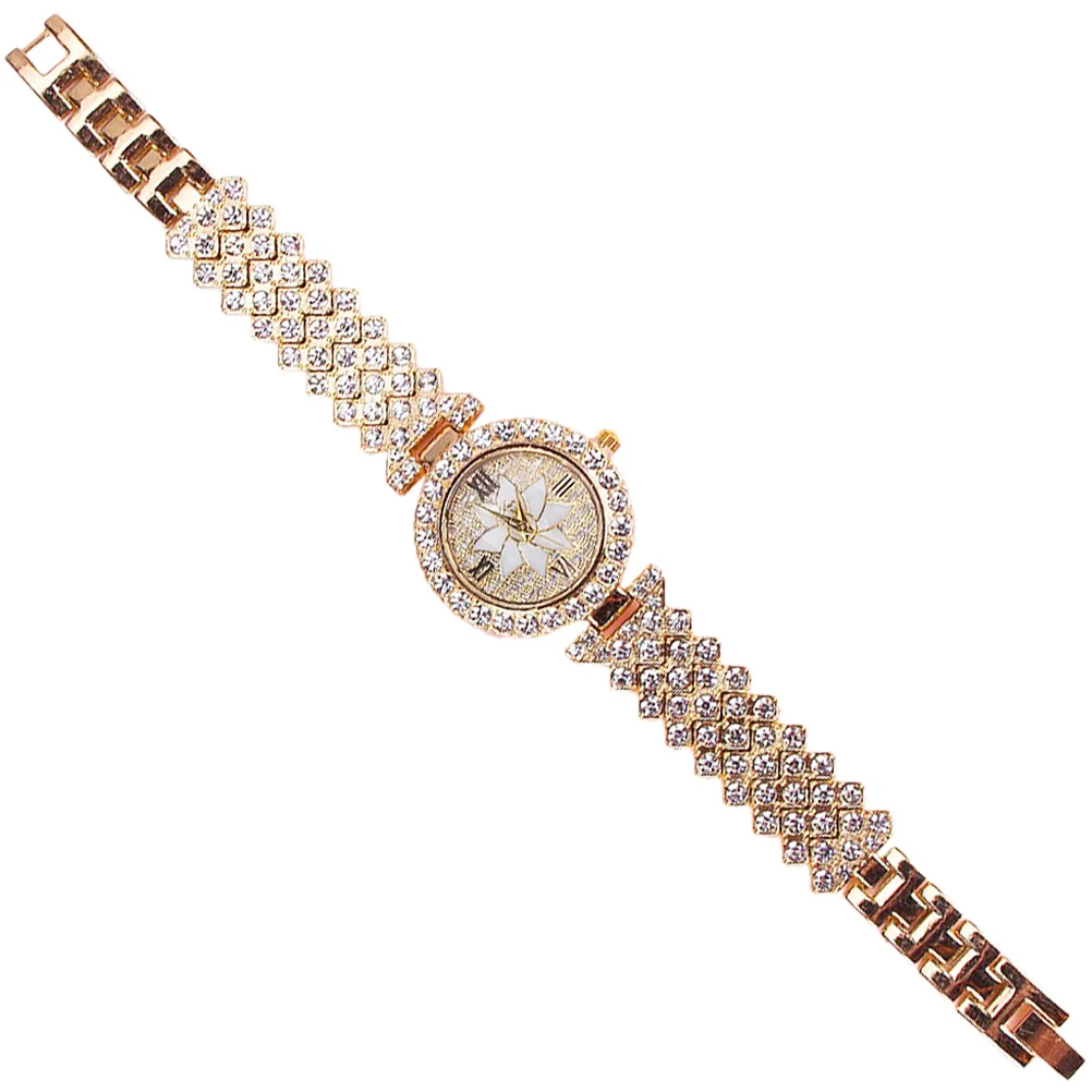 ساعة يد رقيقة للنساء من حجر الراين مزينة بحجر الراين، ساعة عصرية رائعة، ساعات هدية أنيقة للنساء