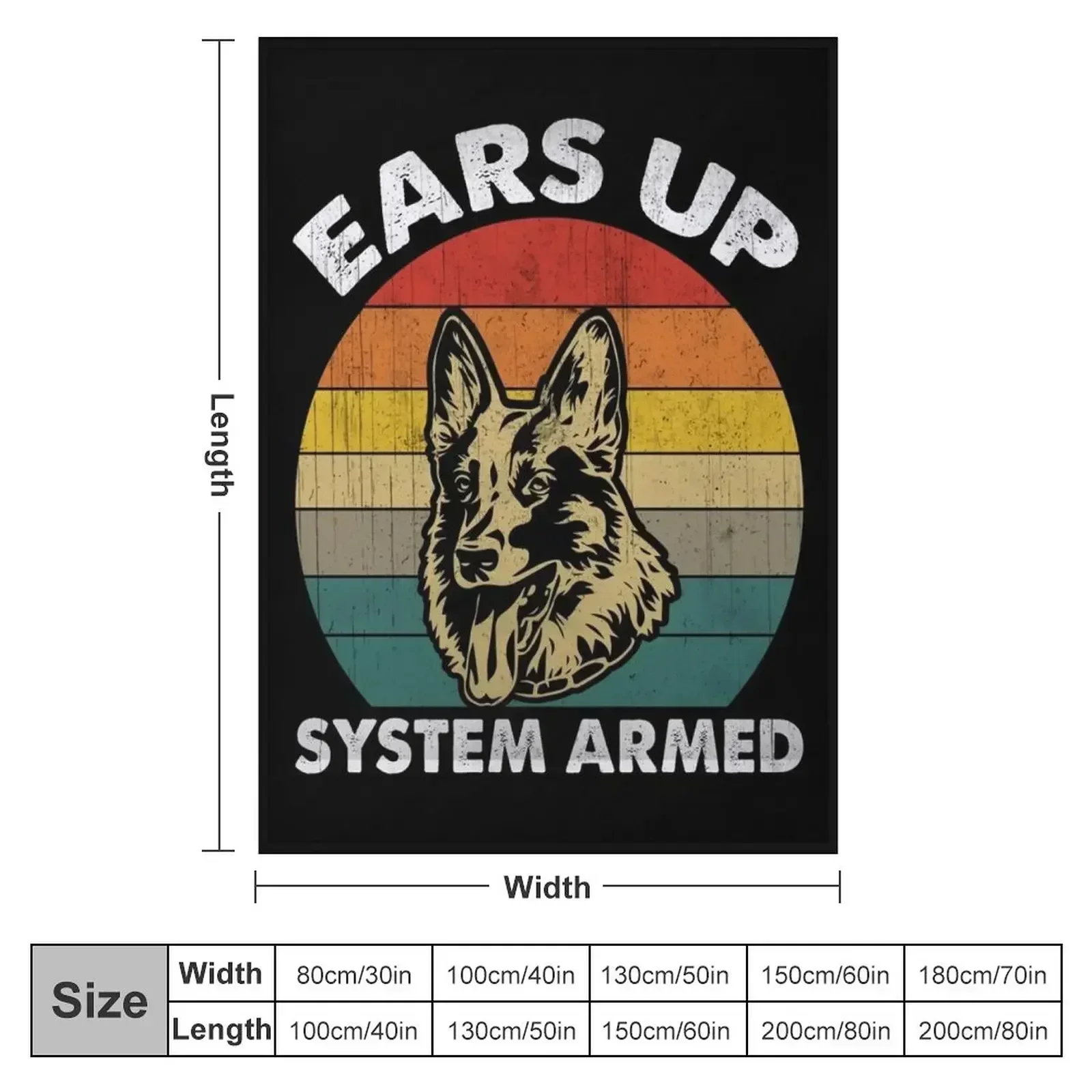 German Shepherd Owner Gift Throw Blanket couch cozy soft plush fuzzy picnic outdoor blanket
