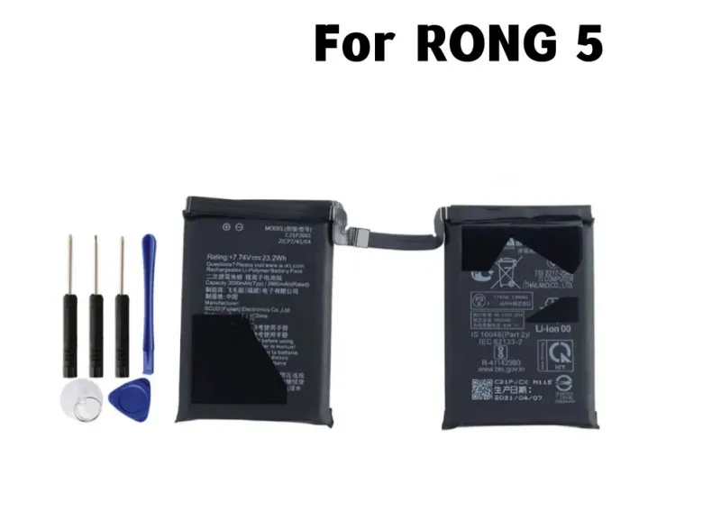 

OEM Battery C21P2001 For ASUS RONG5 ROG5 Phone5 I005DA Phone + Free Tools