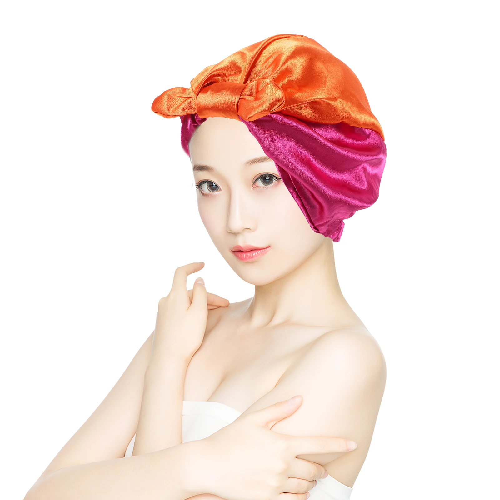 

Sleeping Bonnet Non Slip Satin Hat Lightweight Decorative Hair Protection Beanie for Curly Long Hair Women Comfortable Sleep Cap