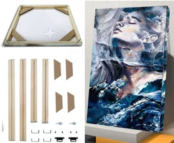 Handmade Wooden Photo Frame Panel Kit, Diamond Image Poster, Advertising Frame, Canvas Painting, Custom Size, Factory Export