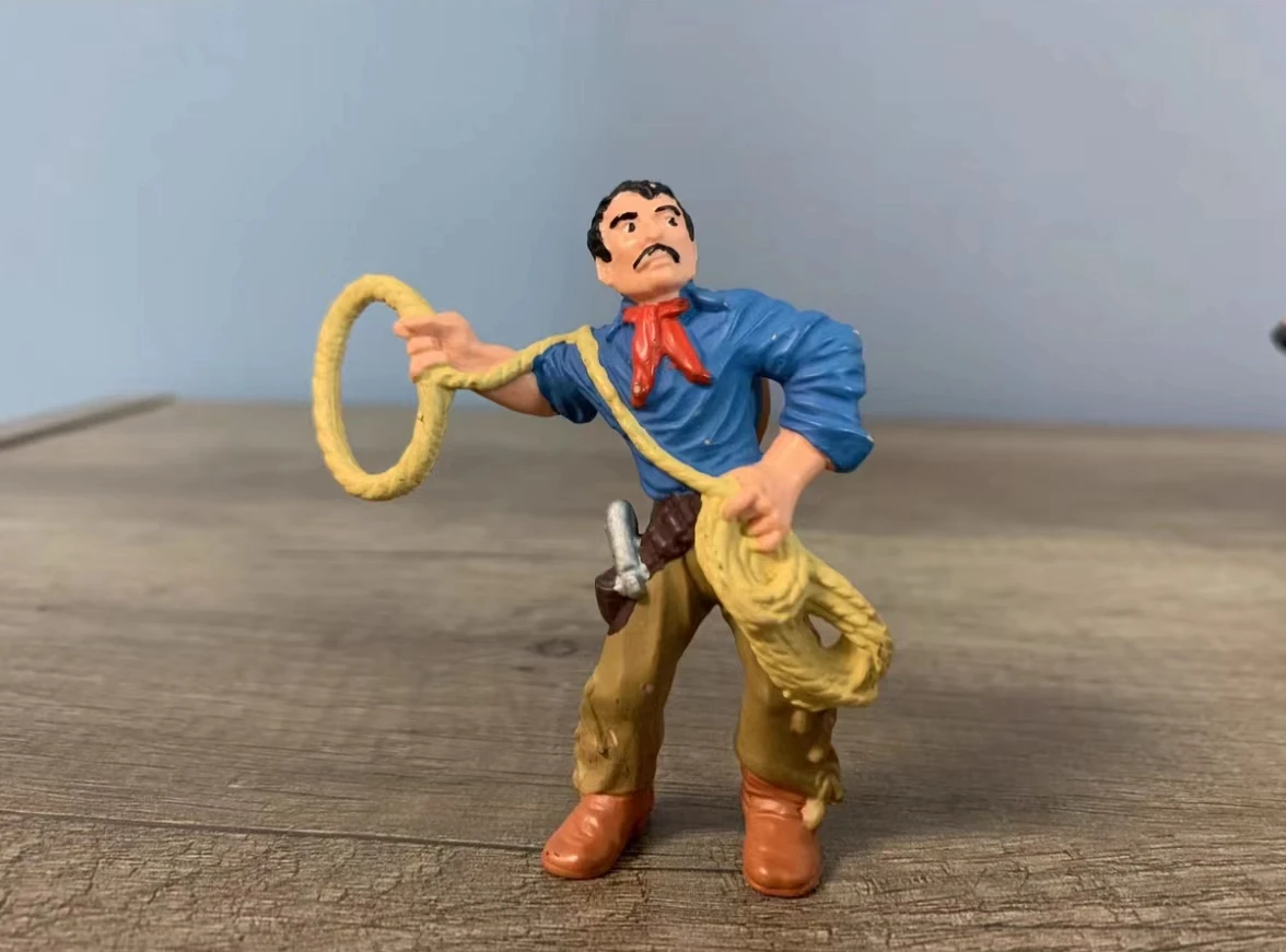 Pvc figure doll model toy cowboy out of print