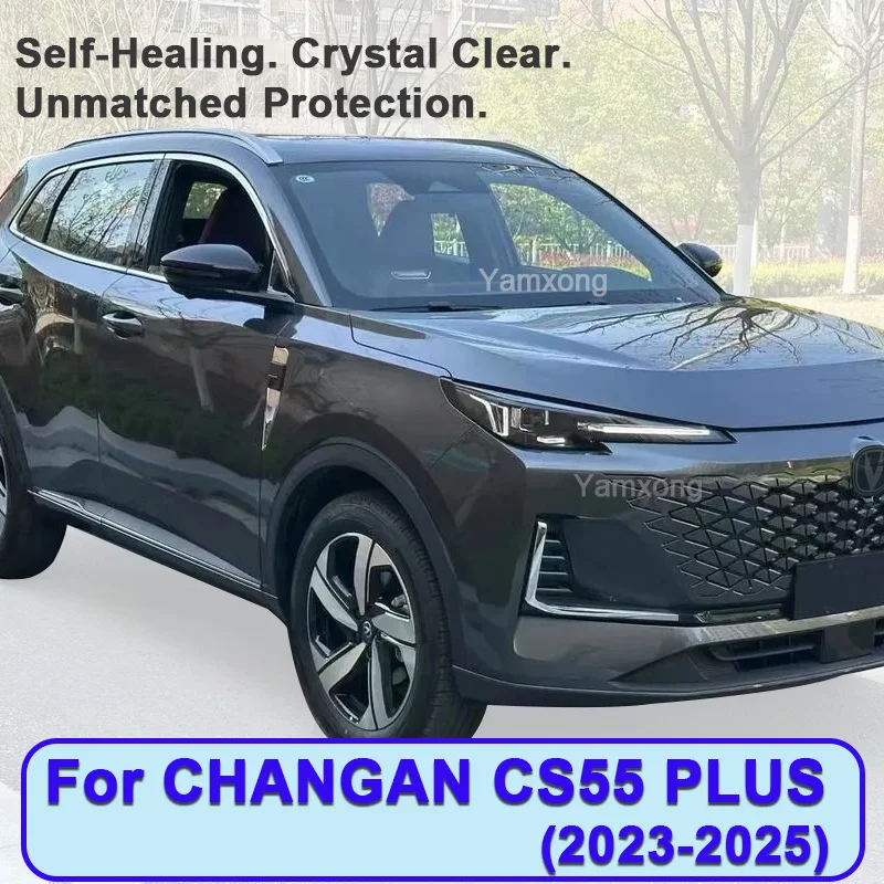 

For CHANGAN CS55 PLUS 2023-2025 Headlight Protective Film Headlamp Smoked Black Tint Anti-Scratch Protective TPU Repair Sticker