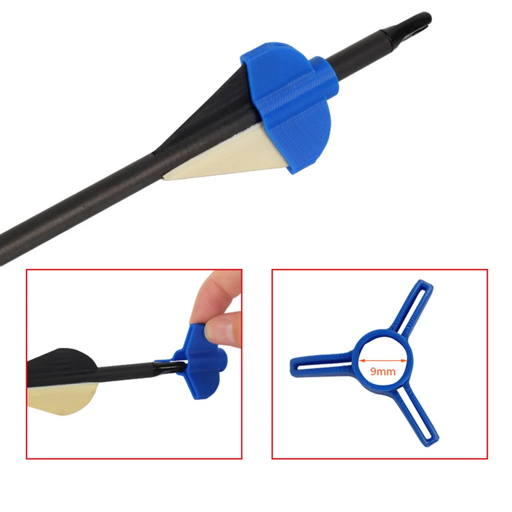 6 قطعة غطاء ريشة السهم ABS متعدد الألوان Fletching الغطاء الواقي تجنب تراكم وتشوه ريش السهم #3