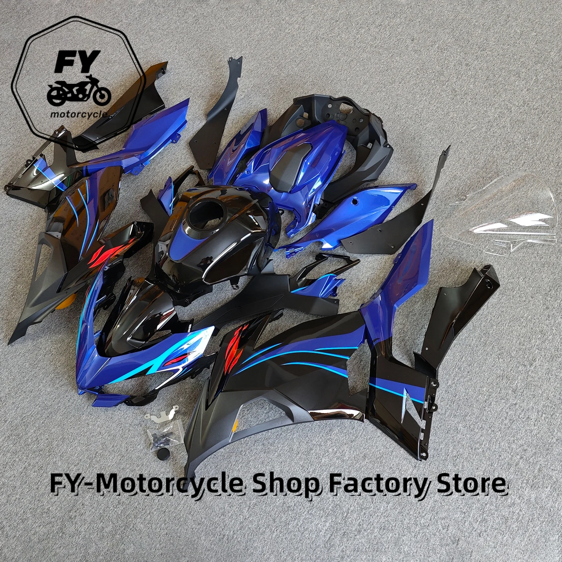 Motorcycle Full Body Kits Fairing For KAWASAKI Ninja400 / Ninja 400 / EX 400 2018 2019 2020 2021 2022 2023 2024 25 ABS Injection 4