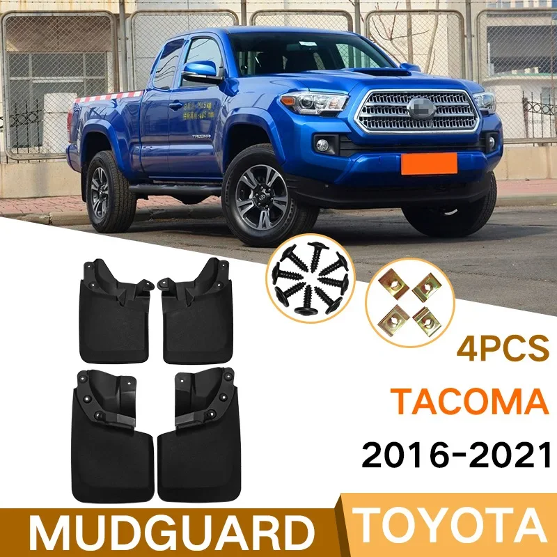 

Mud Flaps For Toyota Tacoma 2016-2021 MudFlaps Front Rear Fender Car Accessories