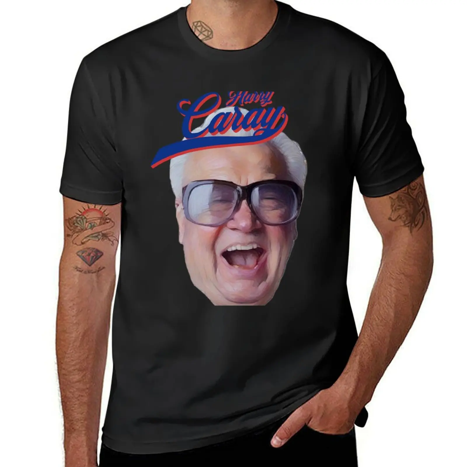 

Harry Caray T-Shirt sublime Short sleeve tee plain funnys black t shirts for men