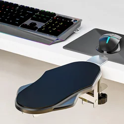 Computer Desk Arm Rest Pad Foldable Ergonomic Wrist Rest Support For Keyboard Armrest Extender Rotating Mouse Pad Holder Rack