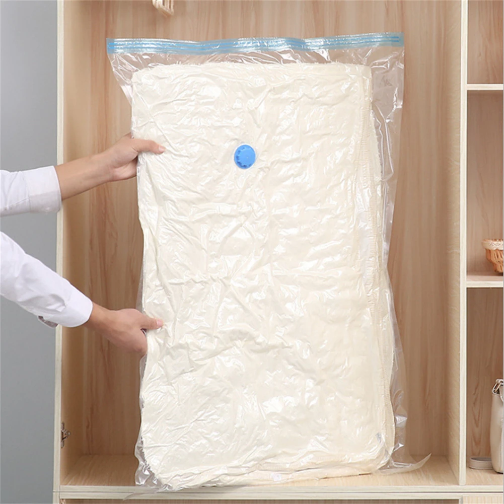 Transparent Vacuum Bag Vacuum Storage Bags With Valve Transparent Travel Seal Packet Organizers For Towel Cloth