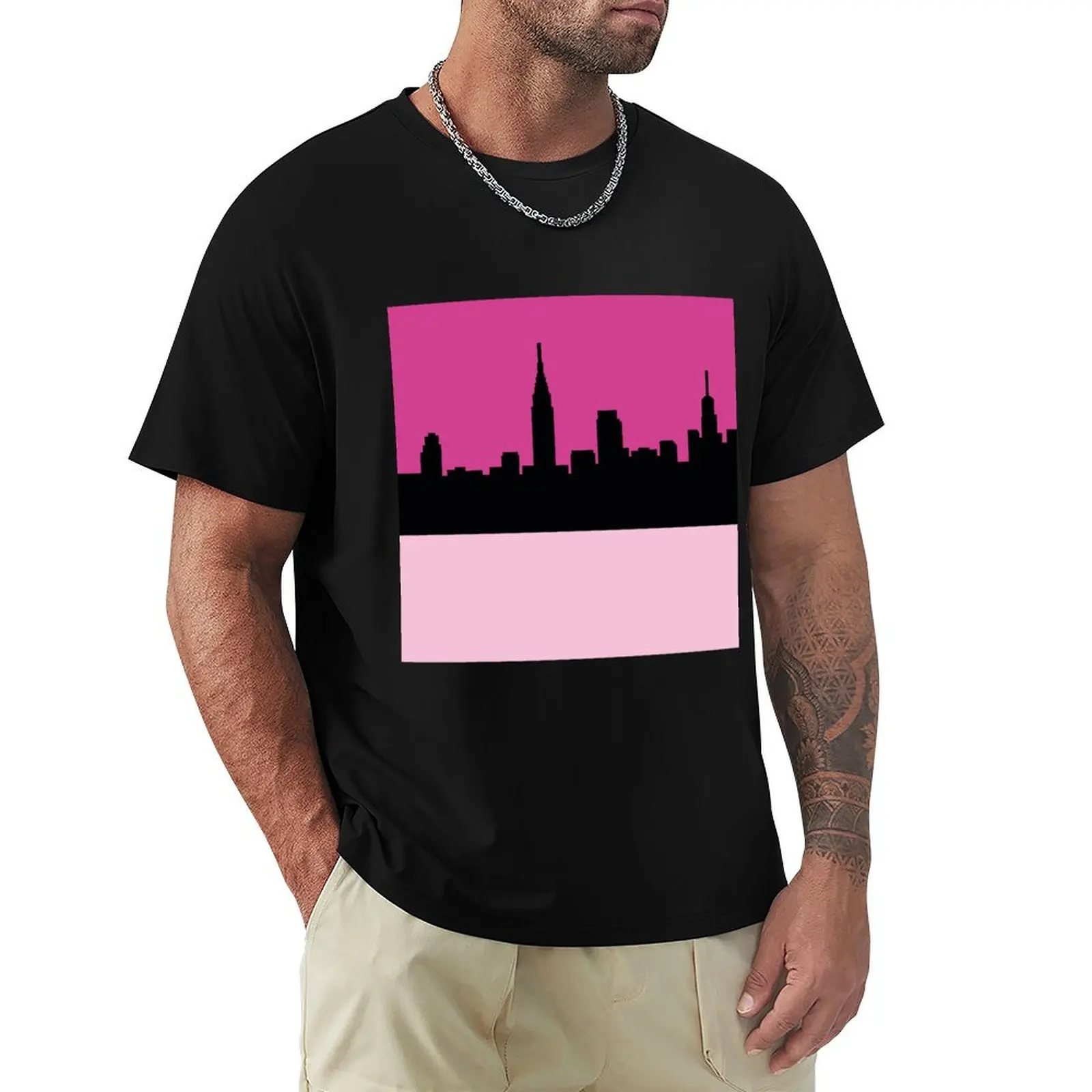 

Kisses and the City T-Shirt Minimalist Graphic Tee Shirt