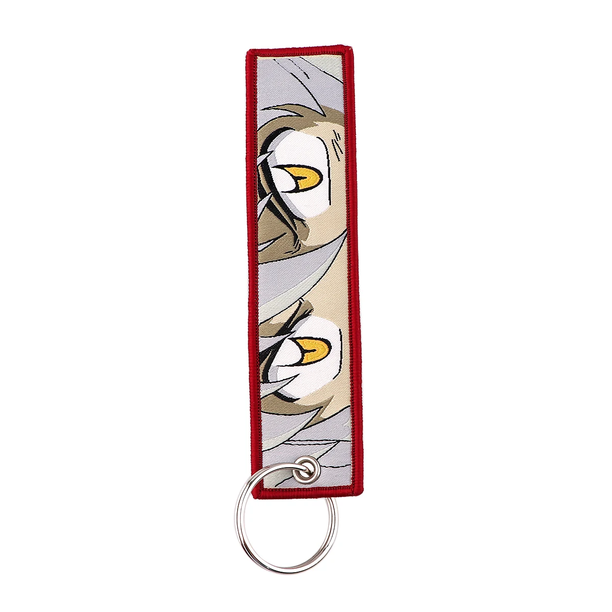 Japonês Anime Series Key Tag, Bordados Key Fobs para Motos, Carros, Bolsa, Mochila, Chaveiro da Moda