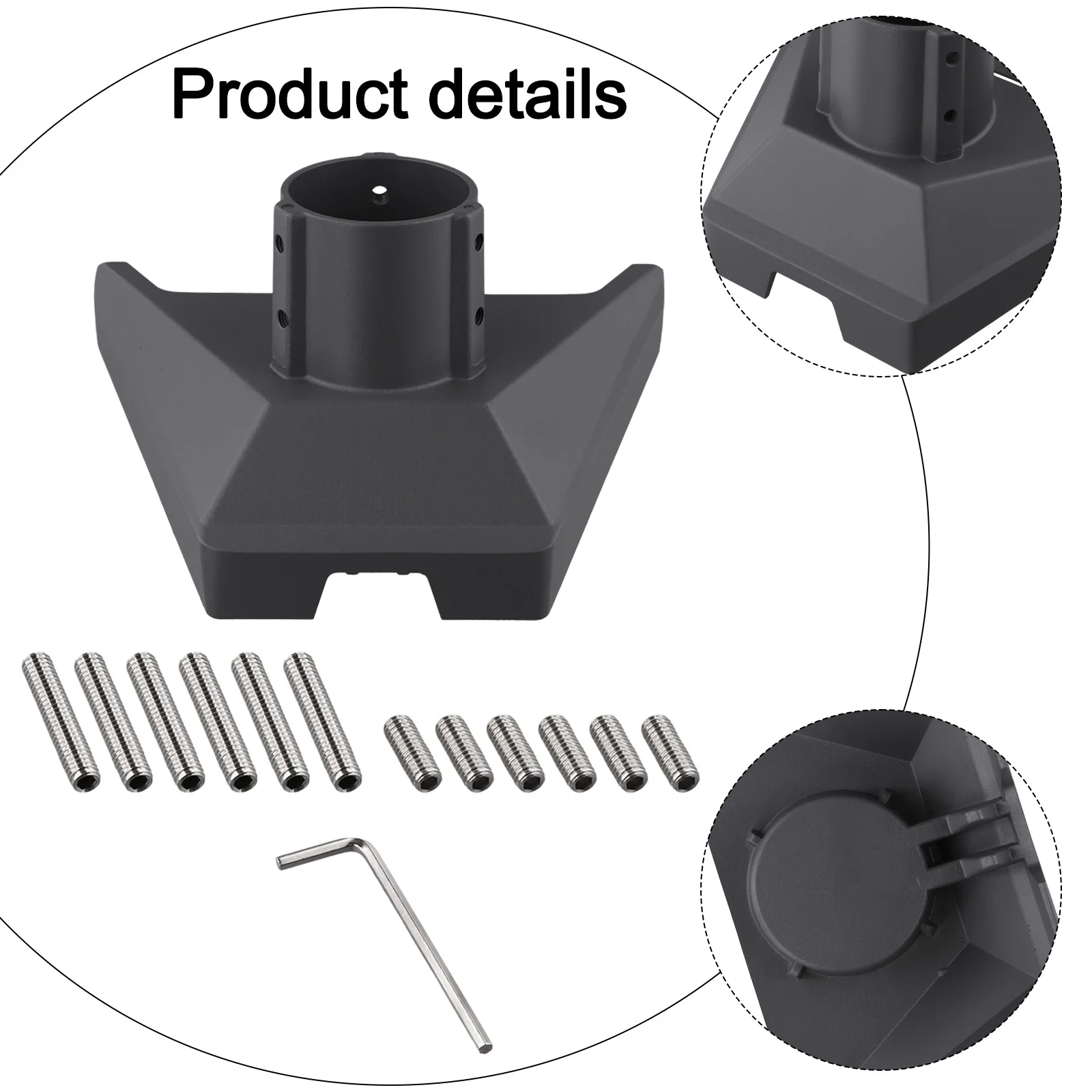 Paalmontageadapter voor Gen 3 Starlinks Paalmontageadapter Montageset Nieuwe V3 dakmontageaccessoire De aansluiting verlengd tot 70 mm