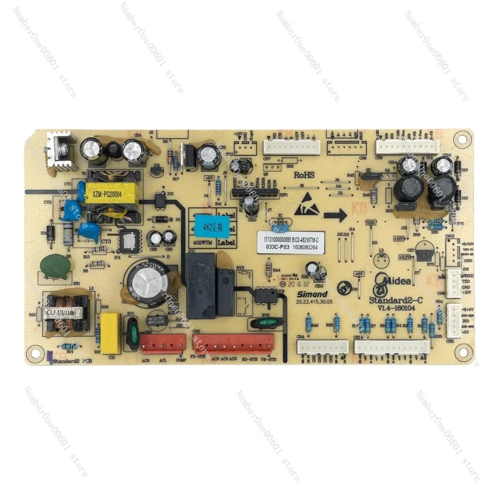 Used Control Board For Midea Refrigerator BCD-482WTM-C 17131000000885 Circuit PCB BCD-482WTM Fridge Motherboard Freezer Parts