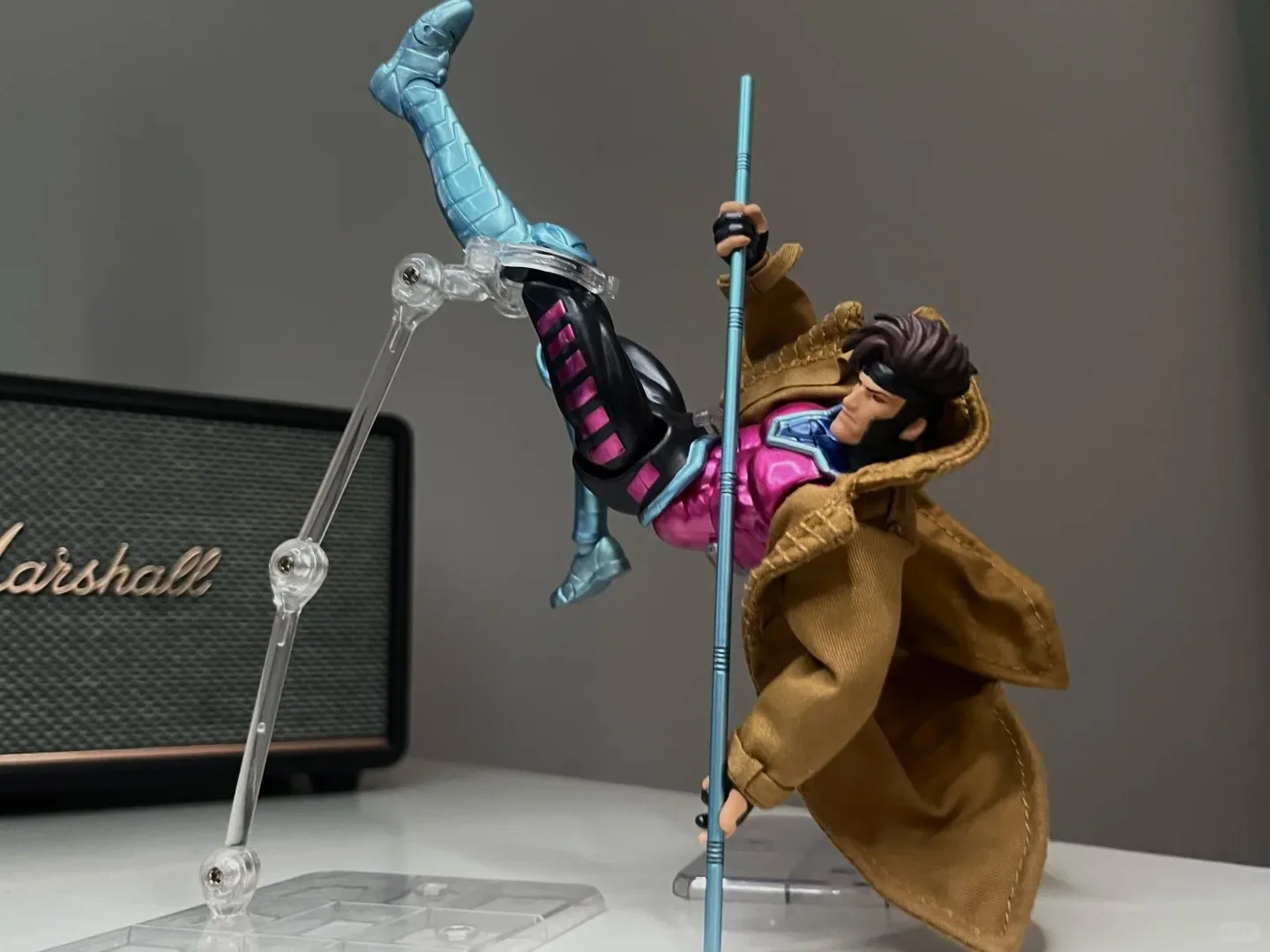In stock Ct Toys Gambit Figure Mafex 131 X-Men Wolverine SHF Anime Action Figure Statue Collection Model  Gifts Kids Toys view 5