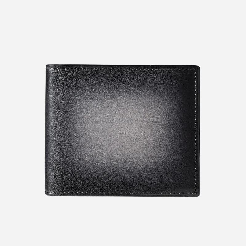 DIMY 2026 New Hand-Painted Vegetable-Tanned Leather Short Wallet for Men Retro Genuine Leather Casual Wallet Trendy