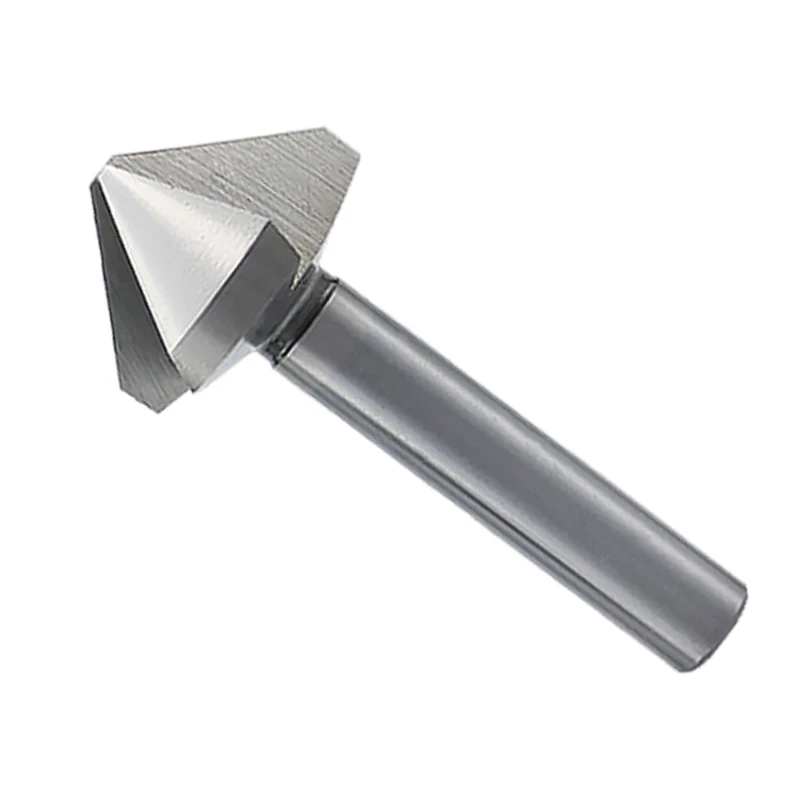 1F 3F strumento di smussatura del metallo 90 gradi a tre bordi portapacchi a codolo dritto tornio CNC resistente temprato