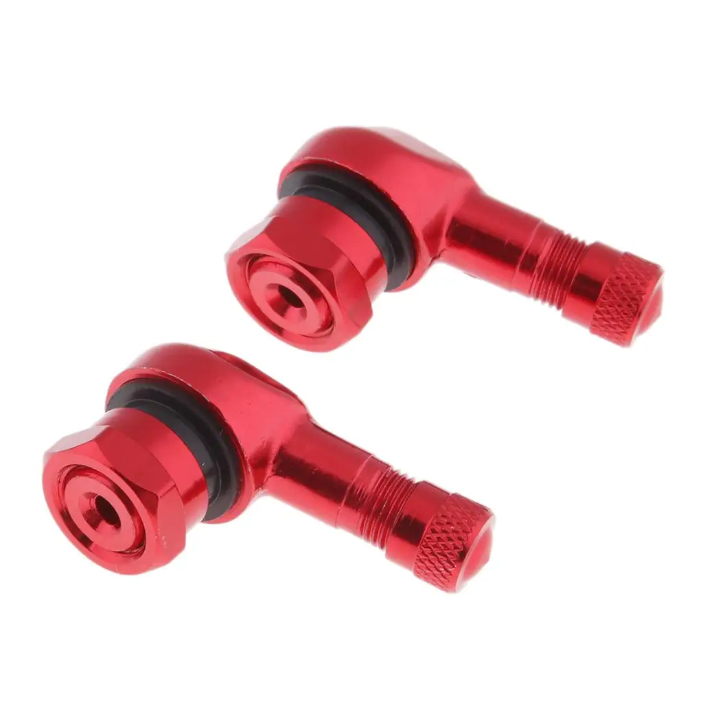 الألومنيوم دراجة نارية 90 درجة 11.3 مللي متر عجلة الإطارات الجذعية صمام لايحتاج #4