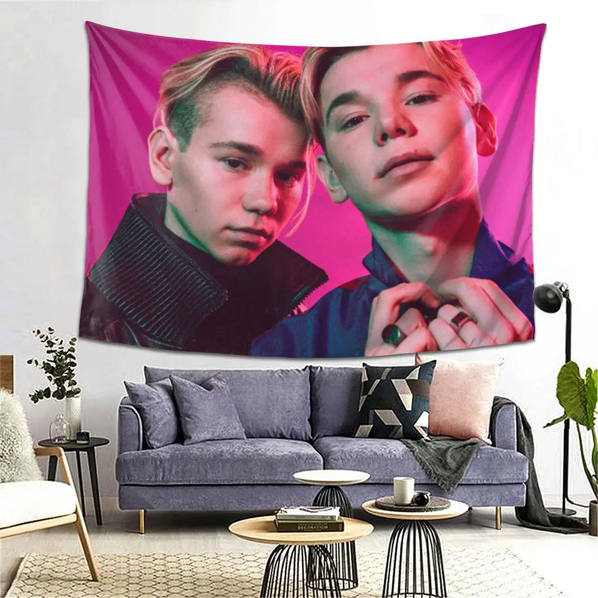 

Маркус и Мартинус Швеция Норвегия Евровидение Гобелен Декор Искусство Эстетические Гобелены для Спальни Домашняя Настенная Ткань Настенный Гобелен