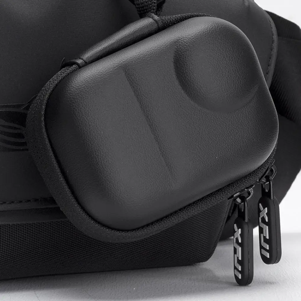For XFJI For Insta360 Go Ultra Mini Portable Body Storage Bag Double Zipper Dustproof Storage Bag