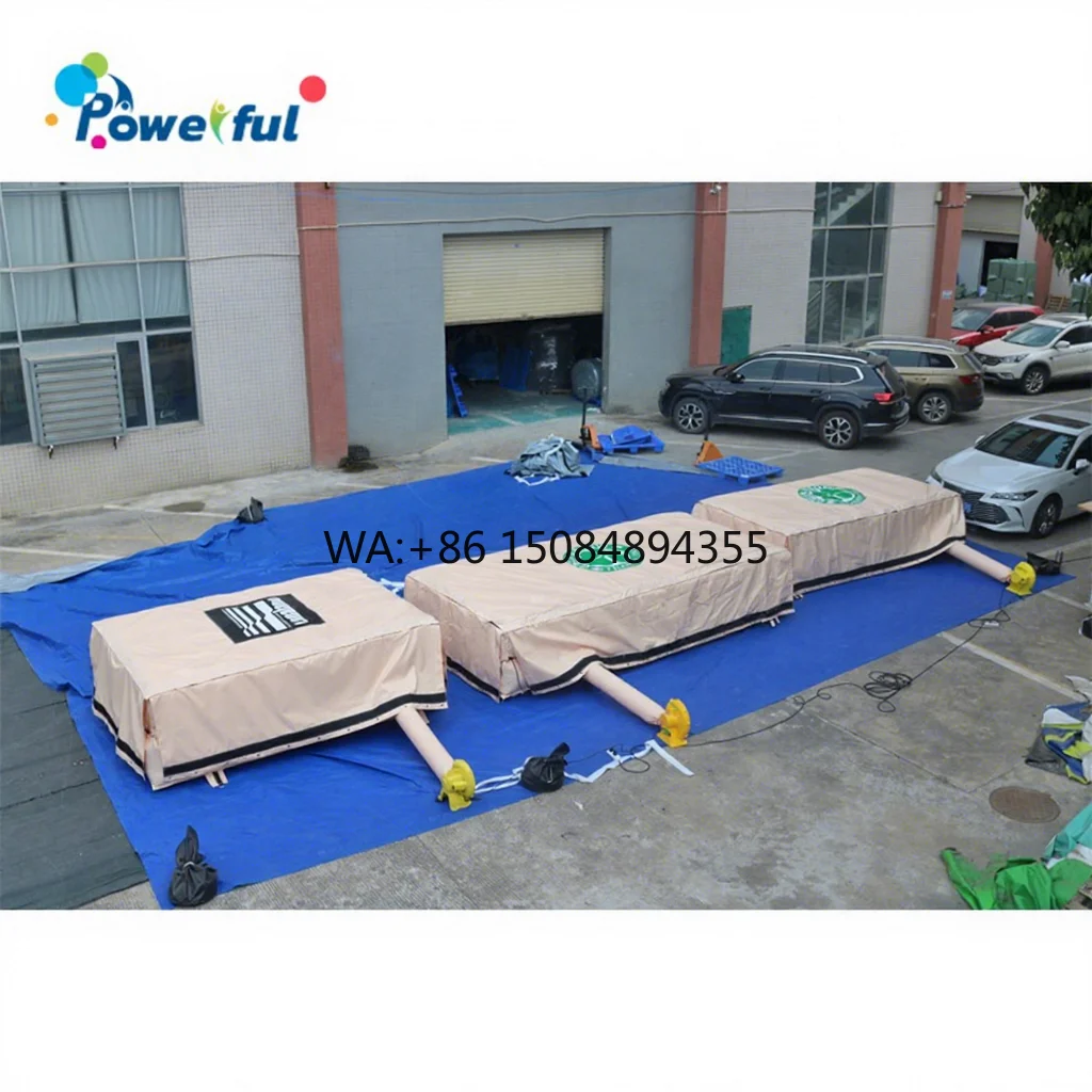 Hot Sale Foam Pit Jump air Bag Inflatable Trampoline airbag Amusement Park Inflatable Pillar air Bag Landing