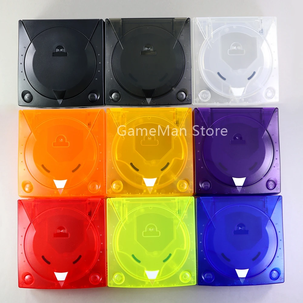 For SEGA Dreamcast DC Retro Video Game Console Housing Shell Transparent Boxes Replacement Plastic Shell Translucent Case