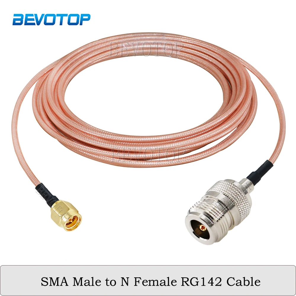 

1PCS RG142 N Male Plug Female Jack to SMA Male 50 Ohm RF Connector Adapter Cable Coaxial Jumper Pigtail Extension Cord 10CM-5M