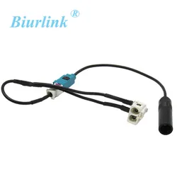 Biurlink Car Radio Farka Female Male Aerial Antenna Adapter Cable For Volkswagen